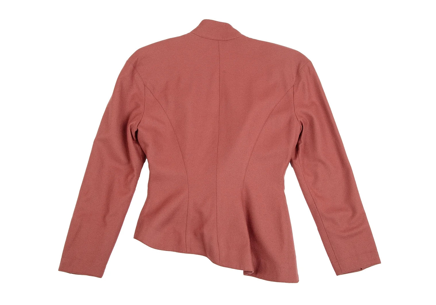 ジャケット・アウター Thierry Mugler asymmetry belted jacket Thierry Mugler Wool Asymmetric Belted Jacket Red 9AR (K