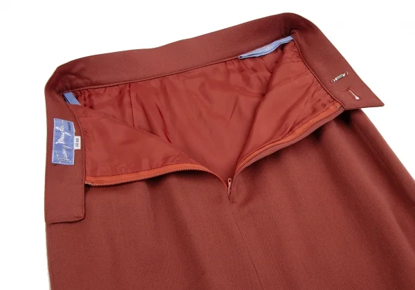 ティエリーミュグレーThierry Mugler ウール台形スカート 赤60-88 K-123680_013