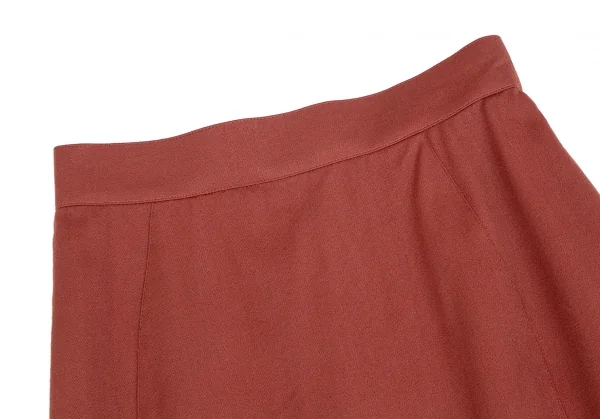 ティエリーミュグレーThierry Mugler ウール台形スカート 赤60-88 K-123680_003