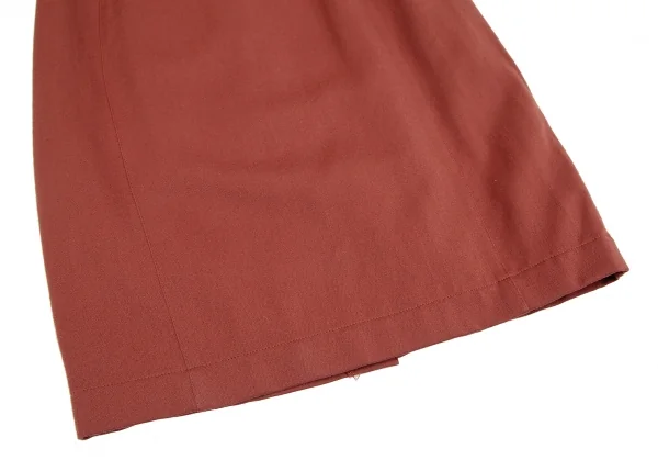 ティエリーミュグレーThierry Mugler ウール台形スカート 赤60-88 K-123680_004