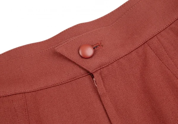 ティエリーミュグレーThierry Mugler ウールアシンメトリーベルテッドジャケットセットアップスーツ 赤9AR 60-88 K-123681_015