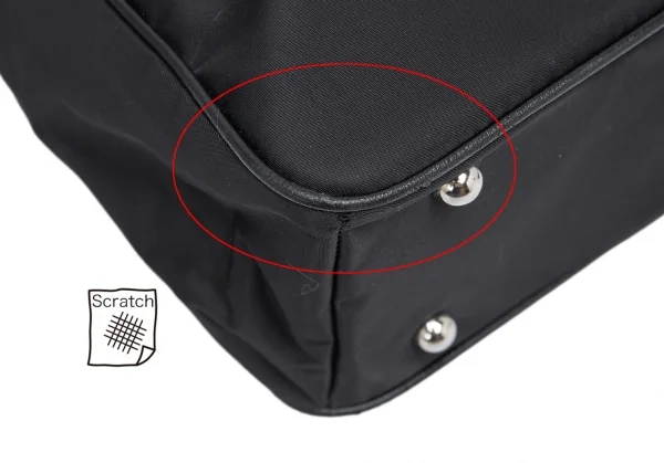 コムコム コムデギャルソンCOMME des GARCONS ロゴプリントチェーンハンドルバッグ 黒F K-123690_006