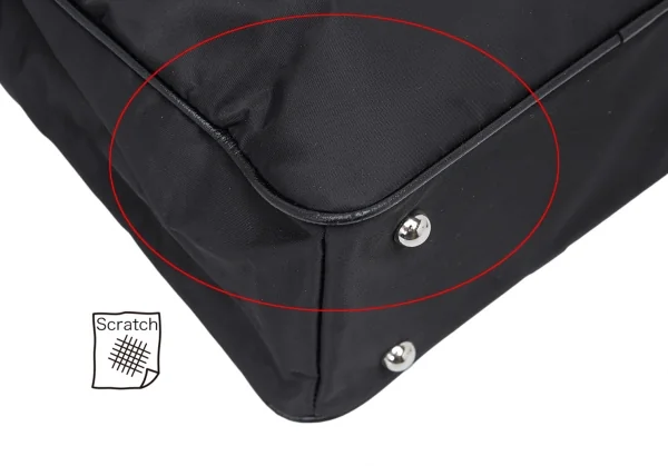 コムコム コムデギャルソンCOMME des GARCONS ロゴプリントチェーンハンドルバッグ 黒F K-123690_008