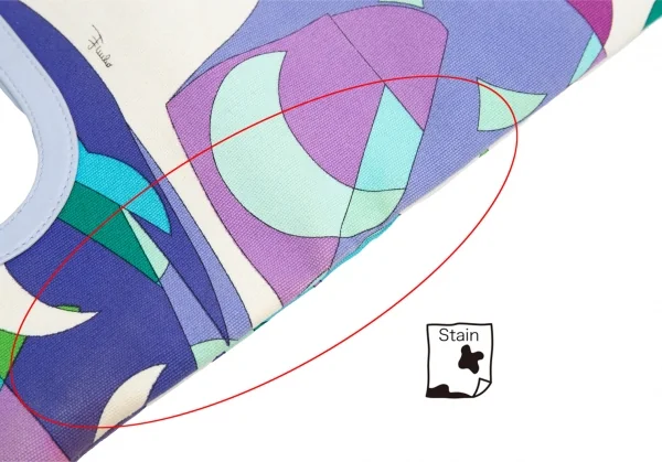 エミリオプッチEMILIO PUCCI グラフィックプリントキャンバス2wayバッグ 生成りマルチF K-123691_013