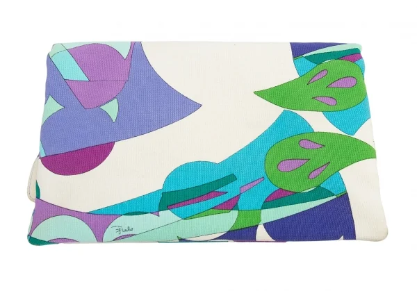 エミリオプッチEMILIO PUCCI グラフィックプリントキャンバス2wayバッグ 生成りマルチF K-123691_002