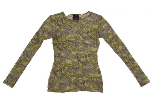 Jean-Paul GAULTIER CLASSIQUE Graphic Printed Mesh T Shirt K-123695_002