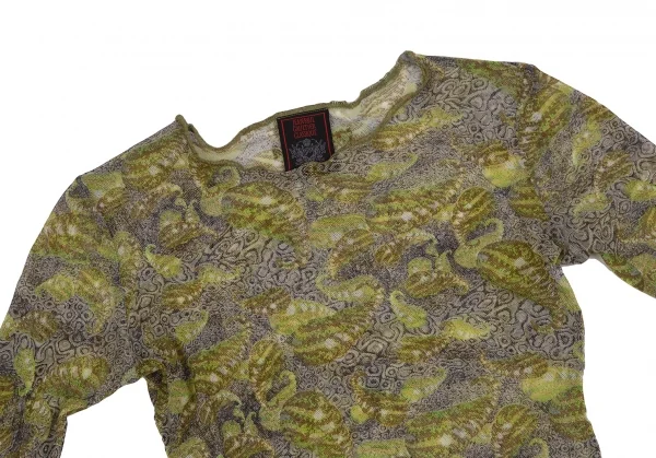Jean-Paul GAULTIER CLASSIQUE Graphic Printed Mesh T Shirt K-123695_003
