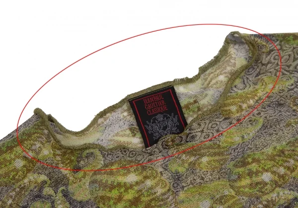 Jean-Paul GAULTIER CLASSIQUE Graphic Printed Mesh T Shirt K-123695_004