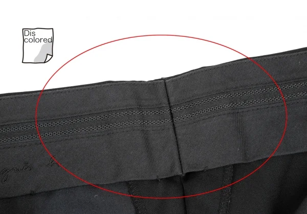アニエスベーオムagnes b. homme ウールスラックスパンツ 黒S位 K-123714_006