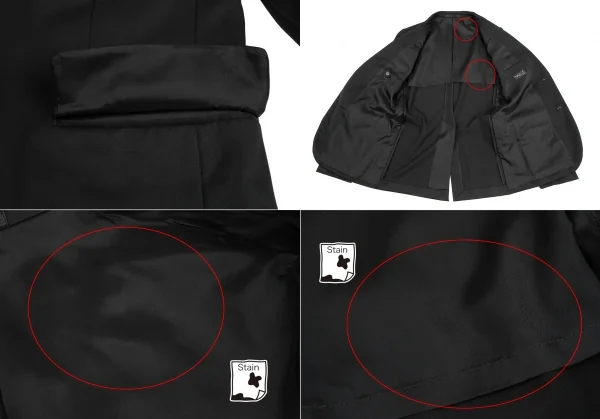 アニエスベーオムagnes b. homme ウールセットアップスーツ 黒46 K-123715_006