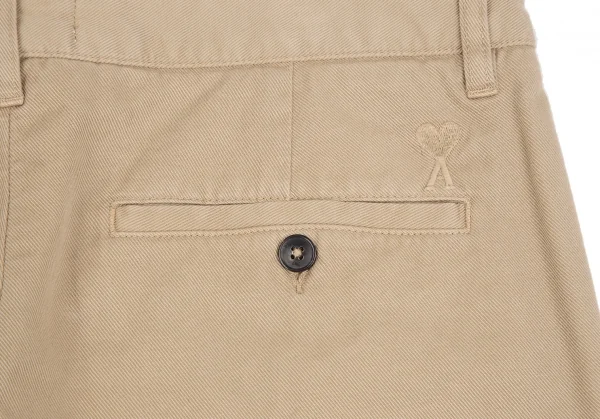 アミ アレクサンドル マテュッシ AMI Alexandre Mattiussi コットンツイルテーパードパンツ ベージュM K-123716_011