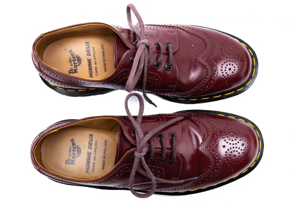 コムデギャルソン オムドゥ×ドクターマーチンCOMME des GARCONS HOMME DEUX×Dr.Martens ウイングチップシューズ ボルドーUK8(26.5) K-123719_002
