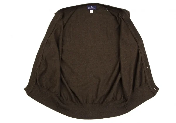 エルメネジルドゼニアErmenegildo Zegna エクストラファインメリノニットカーディガンベスト カーキ48 K-123733_006