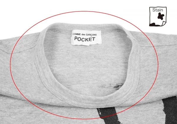 コムデギャルソン ポケットCOMME des GARCONS POCKET ポケット貼り付け