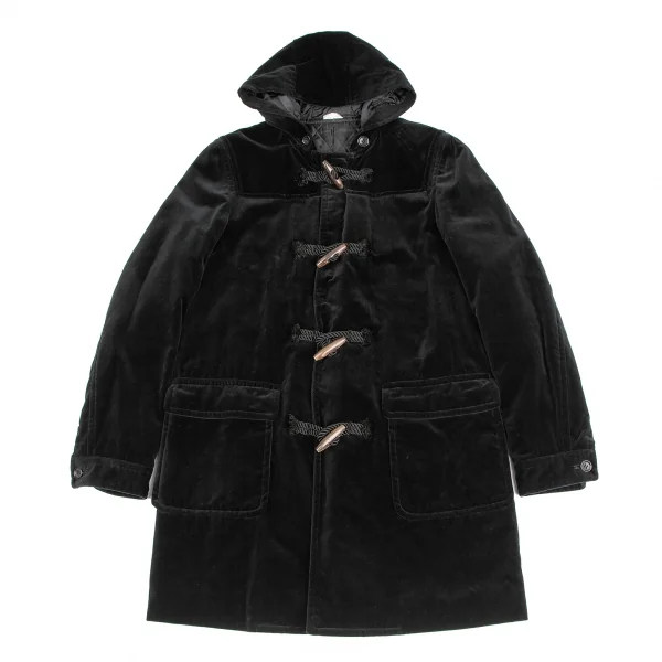 COMME des GARCONS HOMME PLUS Velor Duffel Coat Black S K-123777_001
