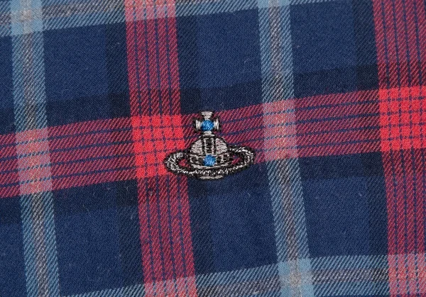 Vivienne Westwood MAN Orb One Point Embroidery Check Shirt K-123782_006