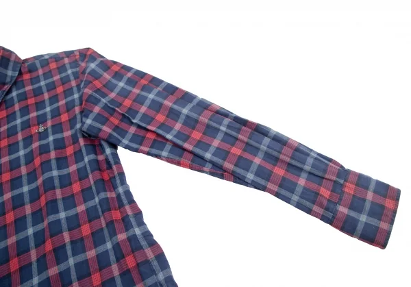 Vivienne Westwood MAN Orb One Point Embroidery Check Shirt K-123782_007