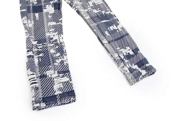 ヴィヴィアンウエストウッド アングロマニアVivienne Westwood ANGLOMANIA クラッシュジャガードパンツ インディゴ26 K-123787_007