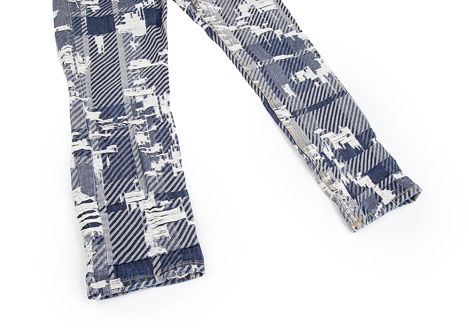 Vivienne Westwood ANGLOMANIA Crushed Jacquard Pants Indigo