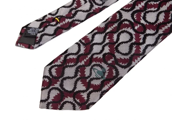 ヴィヴィアンウエストウッドVivienne Westwood シルクスクイグルネクタイ ボルドー K-123791_005