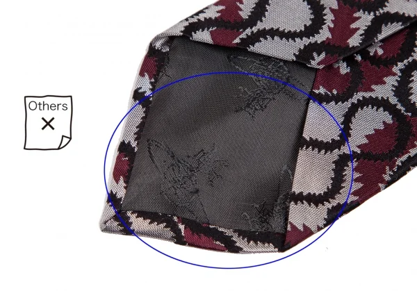 ヴィヴィアンウエストウッドVivienne Westwood シルクスクイグルネクタイ ボルドー K-123791_008