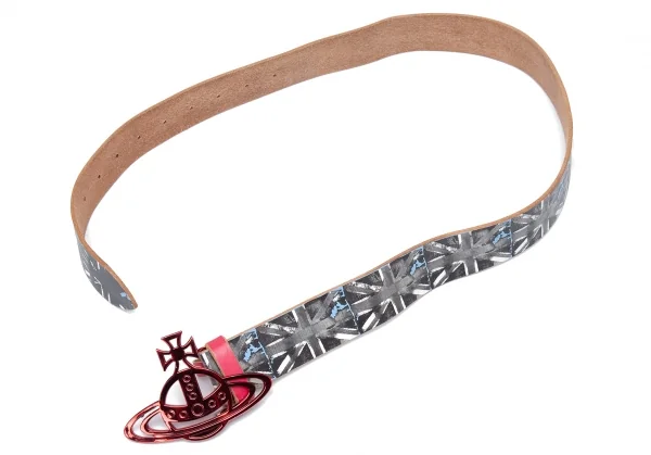 Vivienne Westwood Orb Buckle Printed Leather Belt K-123793_002