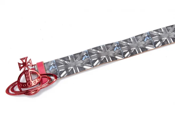 Vivienne Westwood Orb Buckle Printed Leather Belt K-123793_003
