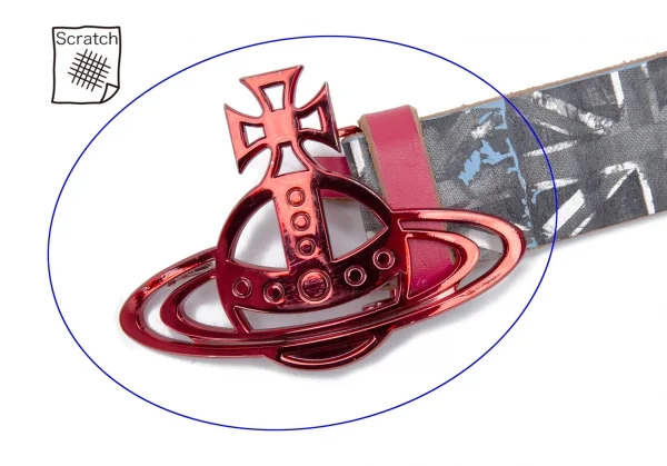 Vivienne Westwood Orb Buckle Printed Leather Belt K-123793_004