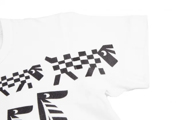 ヴォーグニッポン＆コムデギャルソン マガジンアライブ アニマルプリントTシャツ 白S K-123805_006