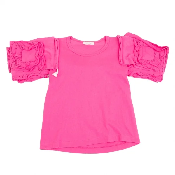 コムデギャルソンCOMME des GARCONS ドローコード装飾スリーブTシャツ ピンクM位 K-123807_001