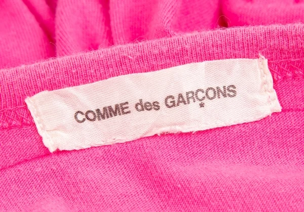 コムデギャルソンCOMME des GARCONS ドローコード装飾スリーブTシャツ ピンクM位 K-123807_011