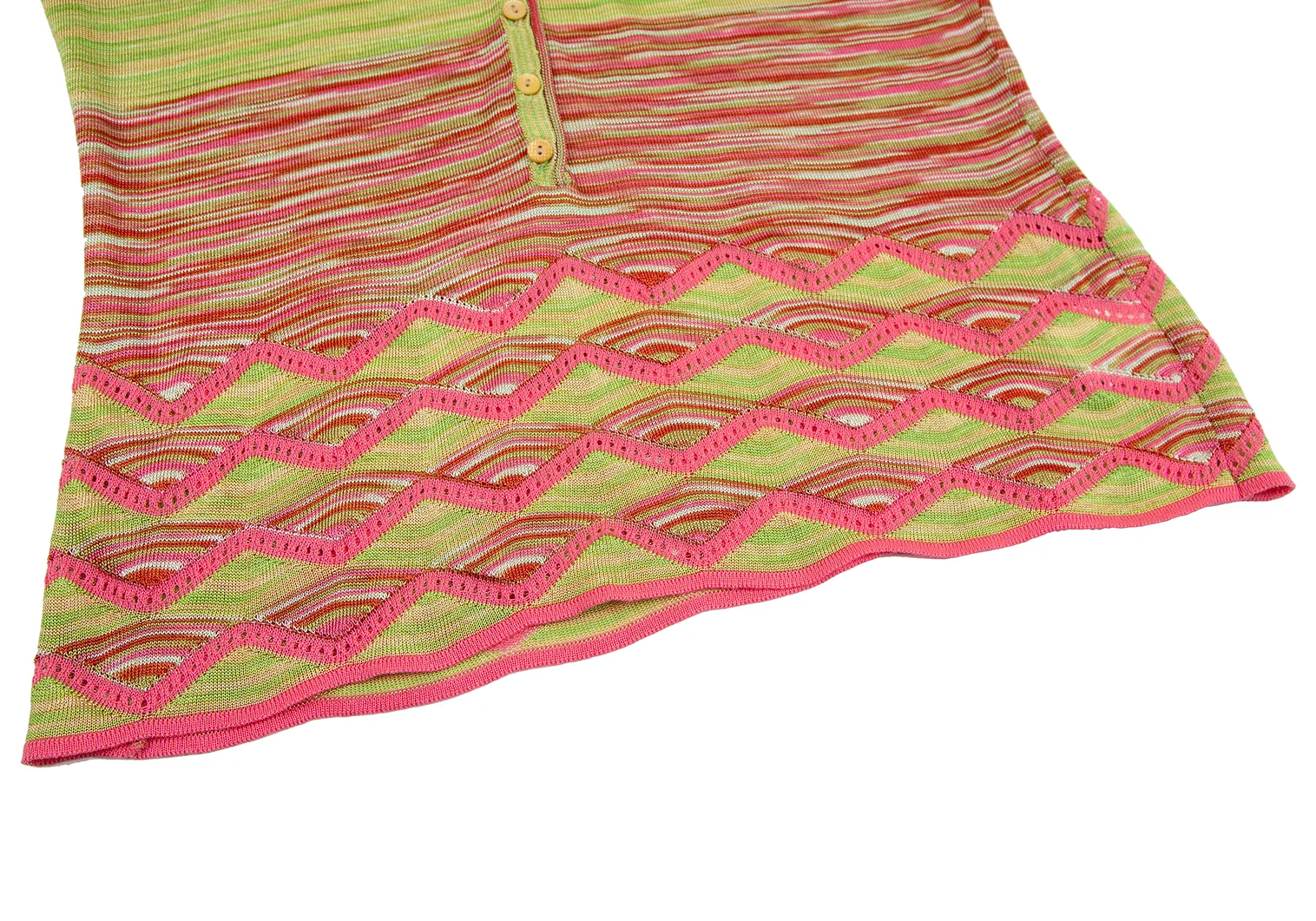 ミッソーニMISSONI ヘンリーネックグラデーションボーダーニット