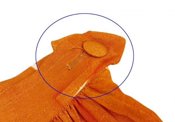 クリスチャン ラクロワChristian Lacroix リネン総柄プリントプリーツスカート オレンジ36 K-123887_004