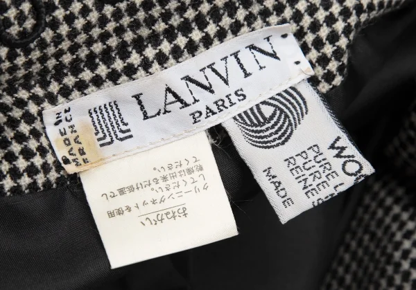 ランバンLANVIN ショールテープデザインジャケット 黒オフM位 K-123888_015