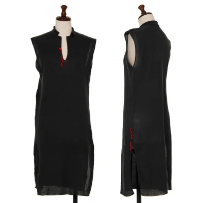 KRIZIA MAGLIA Stitch Design Sleeveless Skipper Knit Dress