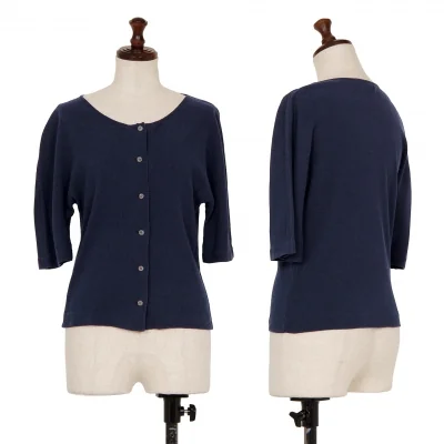 JIL SANDER Rib Knit Dolman Cardigan