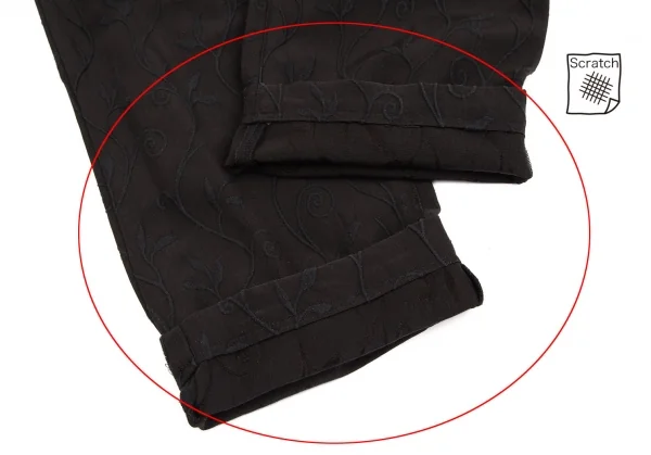 ヴェルサーチ ジーンズクチュールVERSACE JEANS COUTURE アラベスクジャガードパンツ チャコール29 K-123935_013