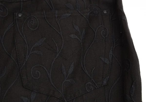 ヴェルサーチ ジーンズクチュールVERSACE JEANS COUTURE アラベスクジャガードパンツ チャコール29 K-123935_018