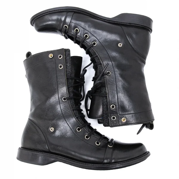 Y's Layered Leather Boots K-123942_003
