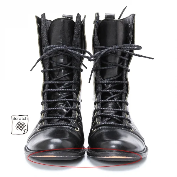 Y's Layered Leather Boots K-123942_004