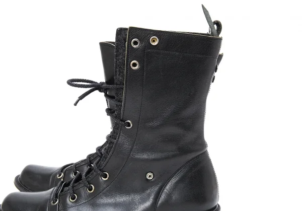 Y's Layered Leather Boots K-123942_011