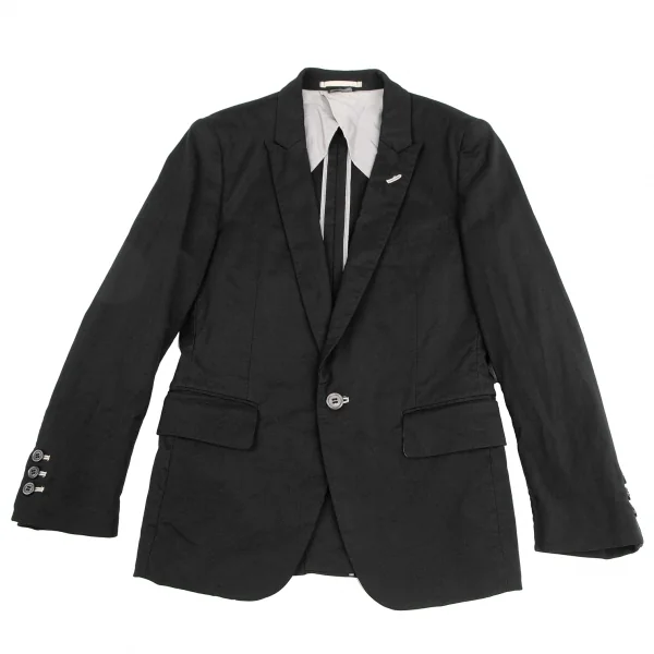 COMME des GARCONS HOMME PLUS Dyed Stretch Nylon Jacket Black S K-123987_001