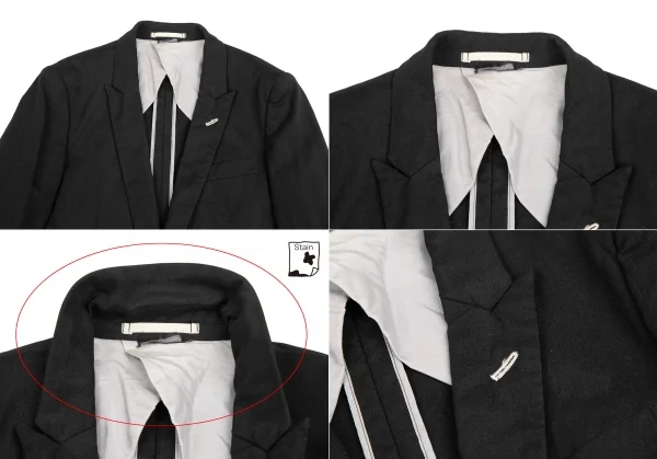 COMME des GARCONS HOMME PLUS Dyed Stretch Nylon Jacket K-123987_002