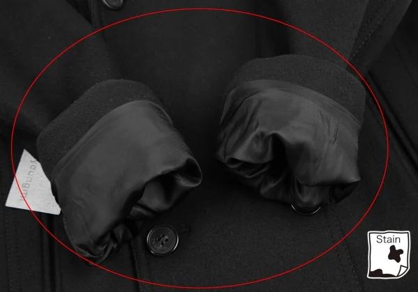 ウーヨンミWOOYOUNGMI レイヤードメルトンピーコート 黒44 K-123991_006