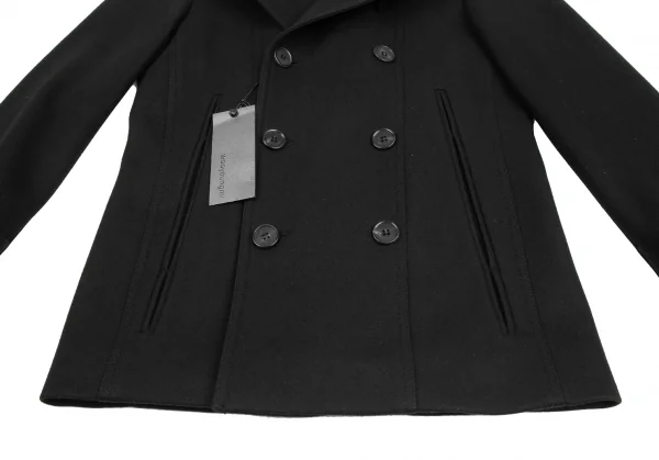 ウーヨンミWOOYOUNGMI レイヤードメルトンピーコート 黒44 K-123991_007