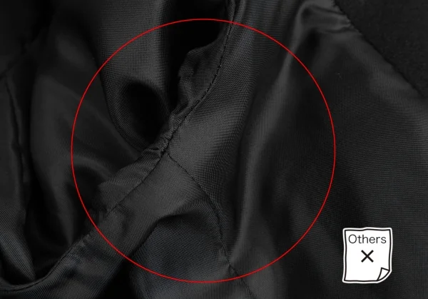 ウーヨンミWOOYOUNGMI レイヤードメルトンピーコート 黒44 K-123991_013