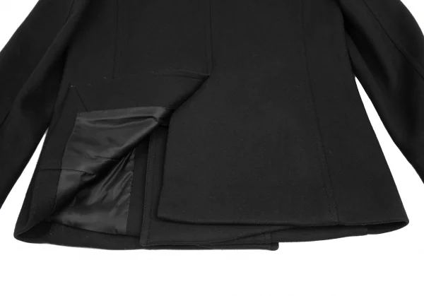 ウーヨンミWOOYOUNGMI レイヤードメルトンピーコート 黒44 K-123991_018