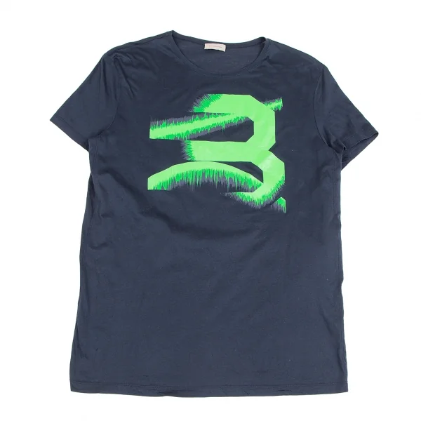 バレンシアガBALENCIAGA プリントTシャツ 紺XS K-123995_001