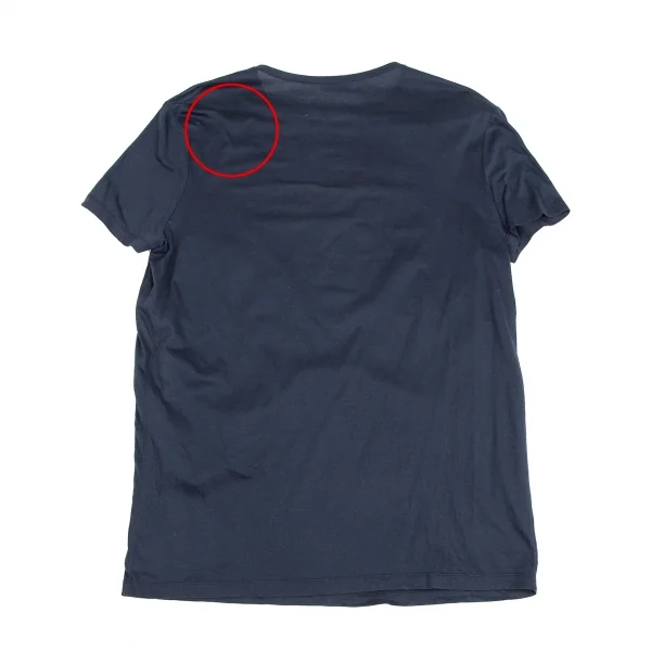 バレンシアガBALENCIAGA プリントTシャツ 紺XS K-123995_014