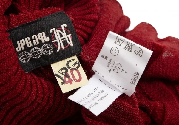 ean Paul GAULTIER PARIS Roll-neck Sleeveless Knit Top K-124049_014